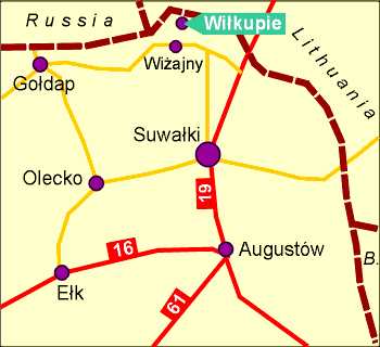 map of Suwalki Region